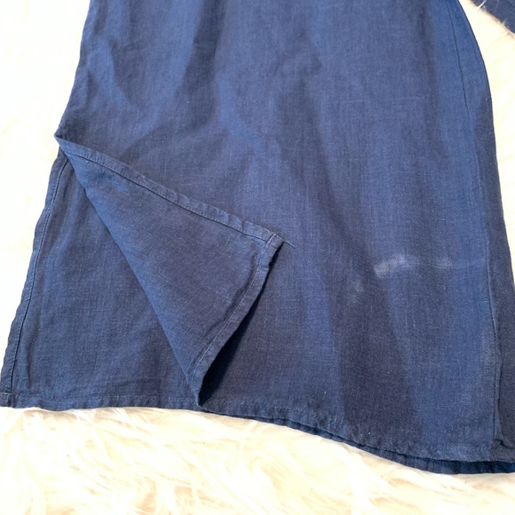 🆕Anthro Cloth & Stone 100% Linen Wide Leg Crop. S - Picture 6 of 8